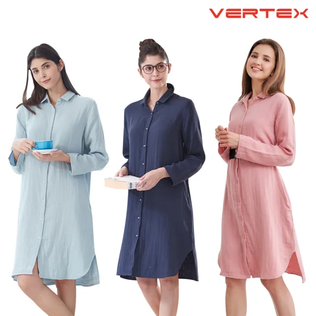 VERTEX日本技術櫻花棉舒柔長罩衫