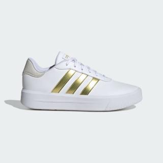 【adidas 愛迪達】COURT PLATFORM 運動鞋 女 ID3345