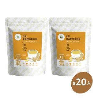 【Hoiis 好集食】元氣薑黃柑橘養生茶4.5gx10入x2袋(輕養生;無咖啡因;無新增;薑黃、蘋果、鳳梨成份)