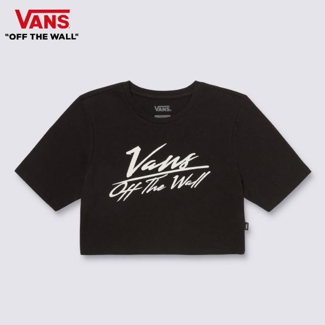 【VANS 官方旗艦】Go Anyplace 女款黑色短袖短版T恤