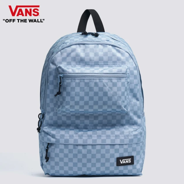 VANS 官方旗艦 Back to School 男女款藍色棋盤格後背包