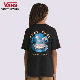 【vans 官方旗艦】stay cool 中童款黑色短袖t恤