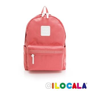 【CILOCALA】亮彩尼龍防潑水後揹包-中大(寶石紅)