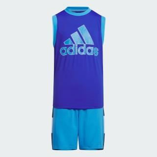 【adidas 官方旗艦】運動套裝 背心/短褲 吸濕排汗 童裝 IQ0855