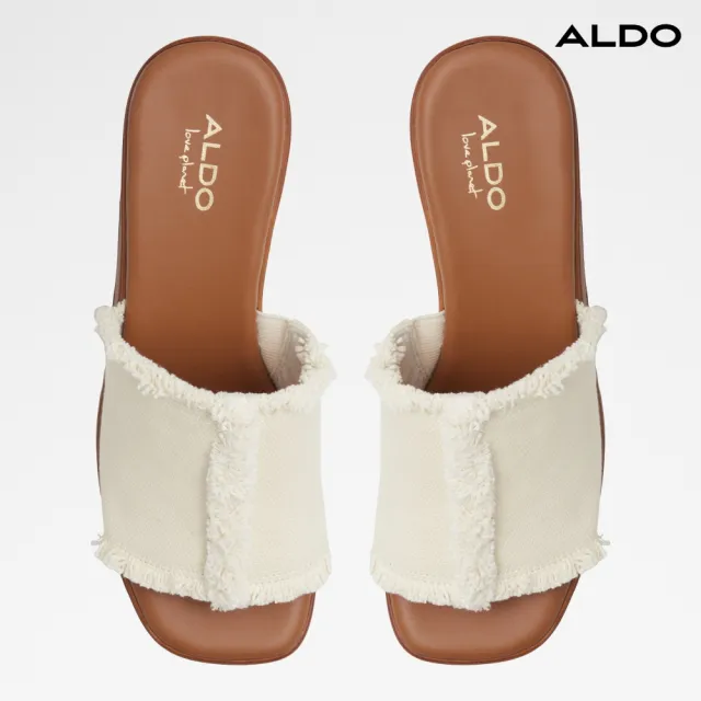 【ALDO】MAYSEE-個性厚底涼拖鞋-女鞋(米白色)