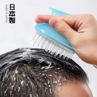 【寶盒百貨】2入日本製 果凍型SPA按摩洗頭刷 按摩洗頭扒(沐浴頭皮梳子 頭皮舒緩 頭部清潔器 嬰幼兒洗頭)