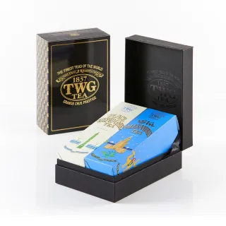 【TWG Tea】時尚茶罐雙入禮盒組 凡多姆廣場茶100g+亞歷山大綠茶 100g(綠茶)