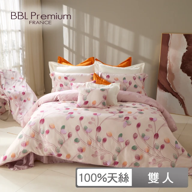 BBL Premium 100%天絲印花床包被套組-可麗露-