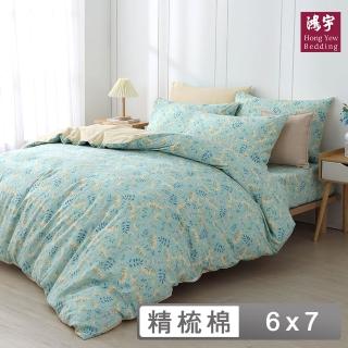 【HongYew 鴻宇】100%精梳棉 薄被套-夏娜(雙人)