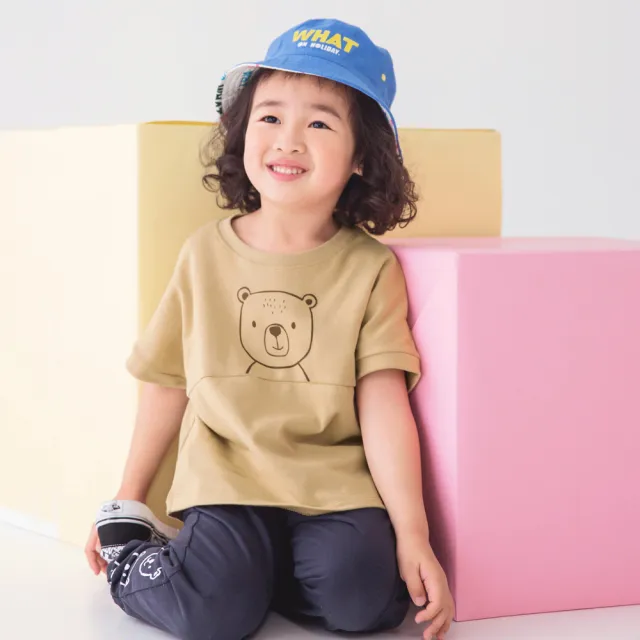 【OB 嚴選】美國棉快乾台灣製可愛熊熊印花機能短袖上衣 《QA1481》