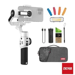 【ZHIYUN 智雲】SMOOTH 5S 三軸手機穩定器 套裝版 防抖VLOG手持拍攝 白色(公司貨)