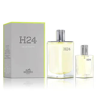 【Hermes 愛馬仕】H24淡香水 100ml 香氛禮盒(淡香水100ml+隨身瓶12.5ml)