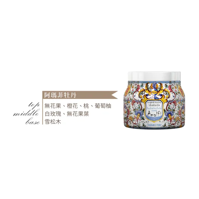 【Rudy】阿瑪菲牡丹 皇家釉彩美體霜450ml(專櫃公司貨)