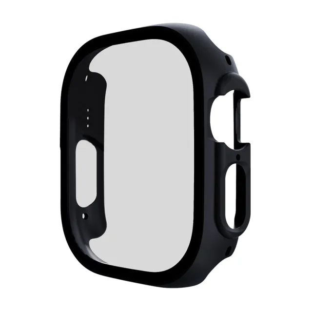 【RedMoon】APPLE Watch Ultra 2 / Ultra 49mm 9H鋼化玻璃+PC全包覆雙料防摔保護殼