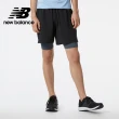 【NEW BALANCE】NB 假兩件7吋機能短褲_男性_黑色_MS21150BK