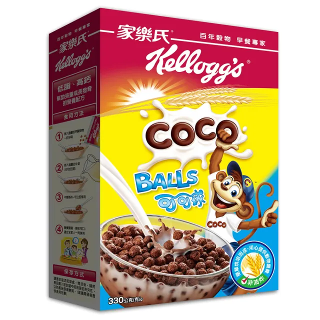 【家樂氏Kelloggs】可可球330gx1盒