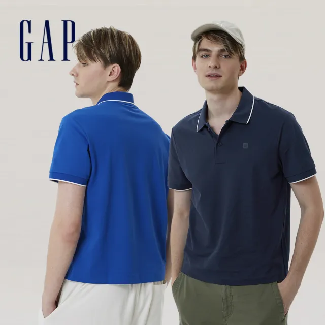 【GAP】男女同款 Logo短袖POLO衫-多色可選(671975)