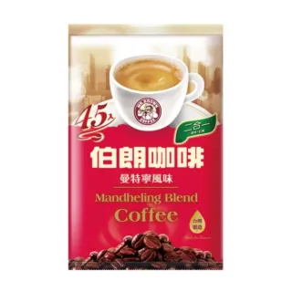 【伯朗咖啡】二合一曼特寧風味-無糖-45入/袋