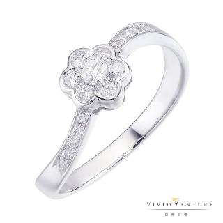 【Vividventure 亞帝芬奇】14K 24分 天然鑽石 設計款 鑽石 戒指 無限永恆