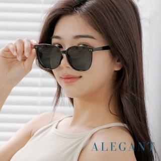 【ALEGANT】時尚設計TR90寶麗來偏光墨鏡/UV400貓眼太陽眼鏡(設計師臺灣品牌/露營用品)