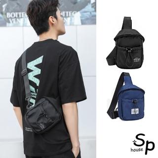 【Sp house】迷你輕防潑水牛津布斜背胸前腰間男用隨身包(防水包 2色可選)