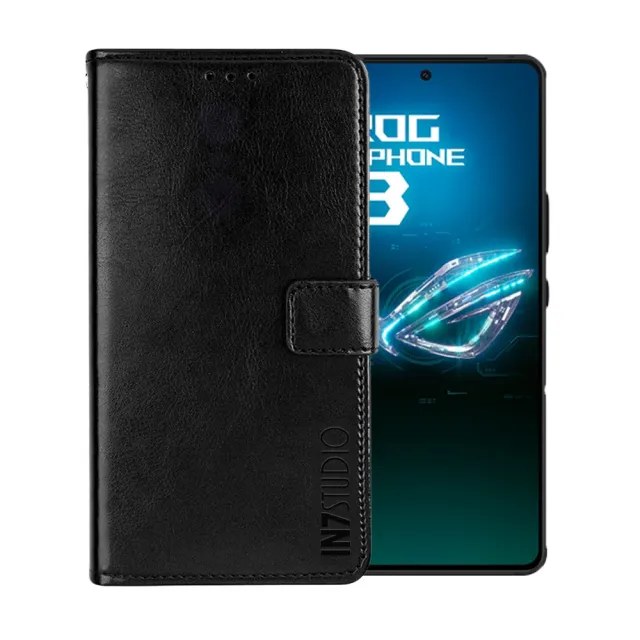 【IN7】ASUS ROG Phone 8/8 Pro 6.78吋 磁扣側掀瘋馬紋PU皮套