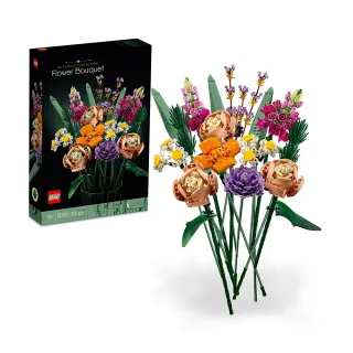 【LEGO 樂高】Botanicals 10280 花束(花束 擺設 居家裝飾 DIY 禮物 母親節禮物)