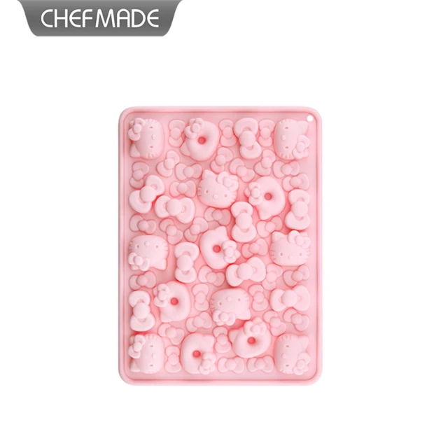 【Chefmade學廚原廠正品】Hello kitty硅膠巧克力模具(KT7050凱蒂貓巧克力冰塊果凍模模具)