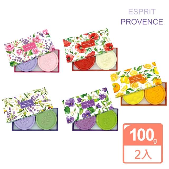 【法國ESPRIT PROVENCE】奢華植物皂禮盒組(內有2入100g香皂)