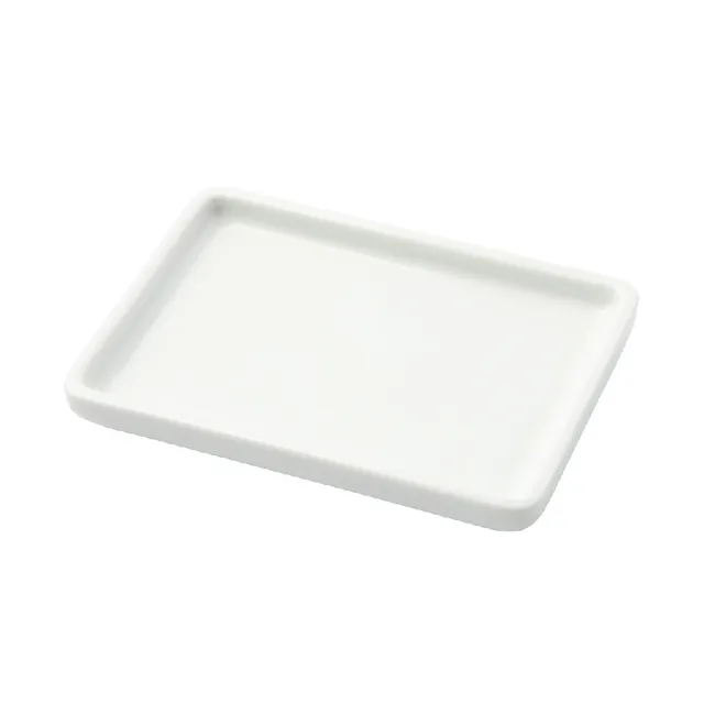 【MUJI 無印良品】白磁浴室用托盤/小 約寬13x深9.5x高1.5cm
