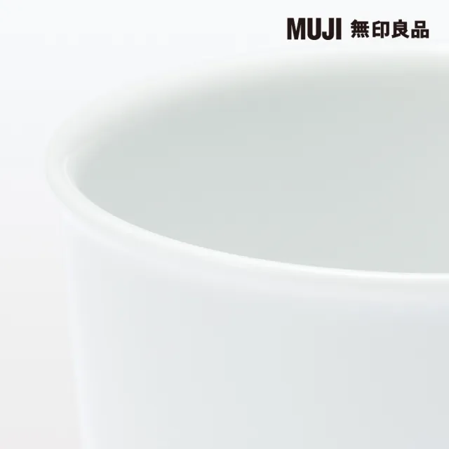 【MUJI 無印良品】白磁漱口杯 約直徑6.8x高8cm 約160ml