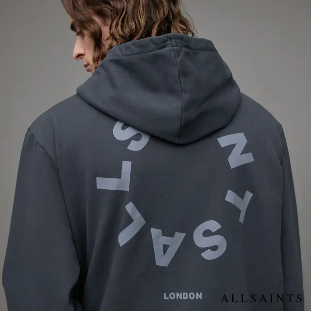 【ALLSAINTS】TIERRA 寬鬆連帽LOGO衛衣 MG079Z(寬鬆版型)