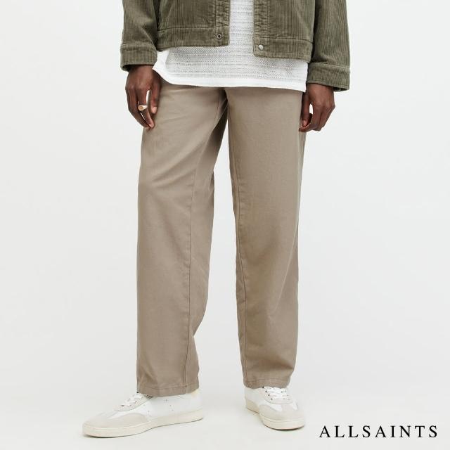 【ALLSAINTS】HANBURY 輕薄亞麻休閒長褲 MF080Y(常規版型)