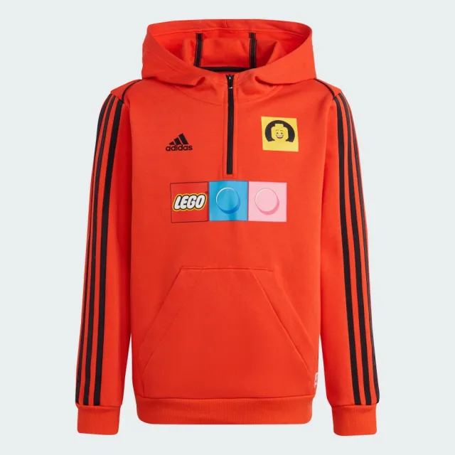 【adidas 愛迪達】LEGO 連帽上衣 童裝 - Originals HR4325