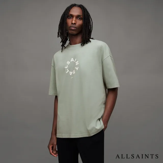 【ALLSAINTS】TIERRA 純棉寬鬆LOGO短袖T恤 MG294Y(寬鬆版型)