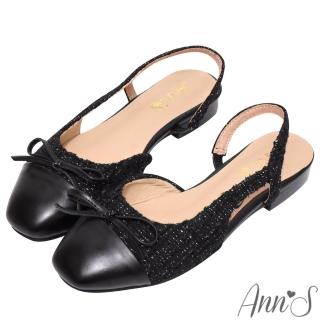 【Ann’S】魔法版型寬楦!友善拇指外翻氣質蝴蝶結平底鞋(黑)