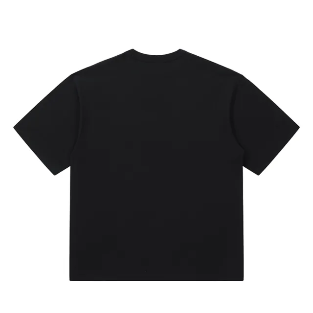 【Dickies】男女款黑色純棉胸前簡約品牌Logo印花休閒舒適短袖T恤｜DK012902J39