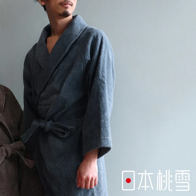 日本桃雪 sensui SEK抗菌防臭最高級超長棉浴袍/睡袍 L(鈴木太太公司貨)