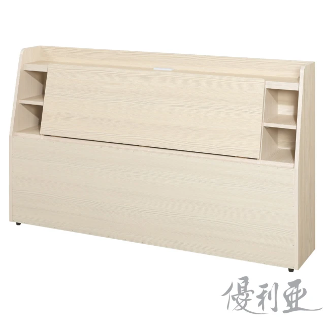 【優利亞】夢幻書架型床頭箱加大6尺(3色)