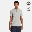 【Timberland】男款中灰色休閒短袖Polo衫(A24H2052)