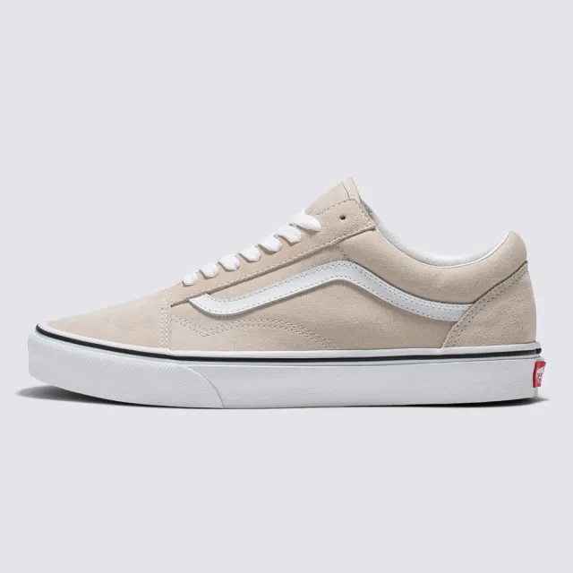 【VANS 官方旗艦】Old Skool 男女款奶茶色滑板鞋/休閒鞋/帆布