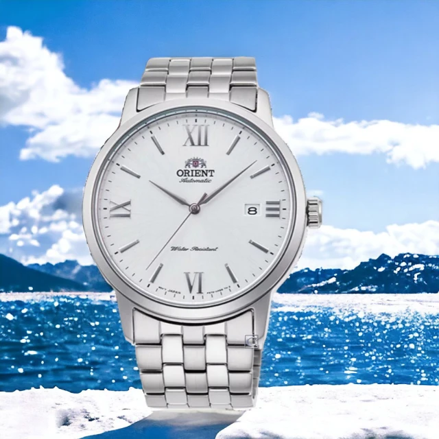 ORIENT 東方錶ORIENT 東方錶 DateⅡ 系列 羅馬刻度 機械錶 男錶 手錶 藍寶石 白色(RA-AC0F10S)