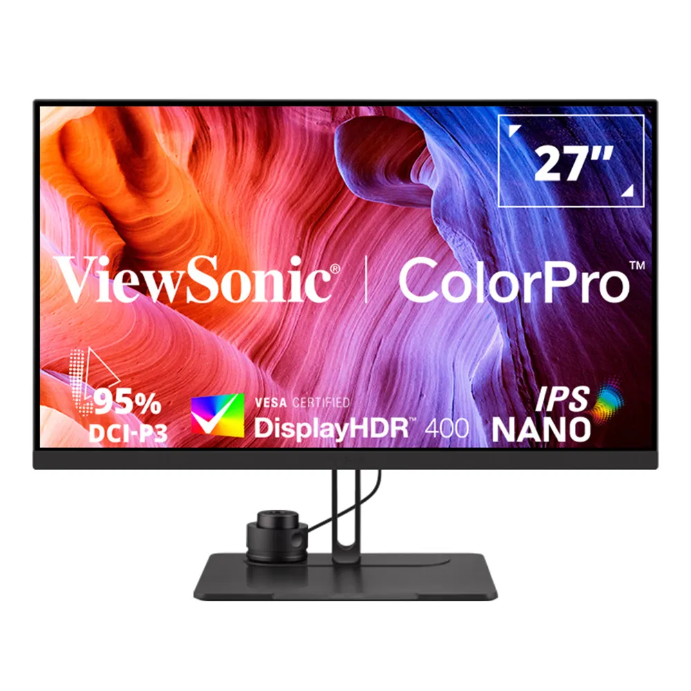 【ViewSonic 優派】VP2776 27型 IPS 2K 165Hz Pantone認證影像編輯專業彩螢幕(內建喇叭/可升降旋轉)