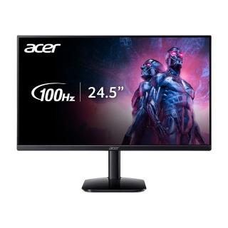 【Acer 宏碁】KA252Q E0 抗閃系列 25型 IPS 100Hz 無邊框螢幕(FreeSync/1ms)