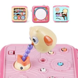 【JoyNa】兒童音樂燈光玩具 手拍鼓手敲琴六面屋