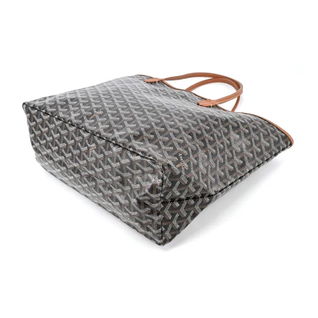 【GOYARD 高雅德】防水帆布LOGO子母購物包-(PM小/棕黑)