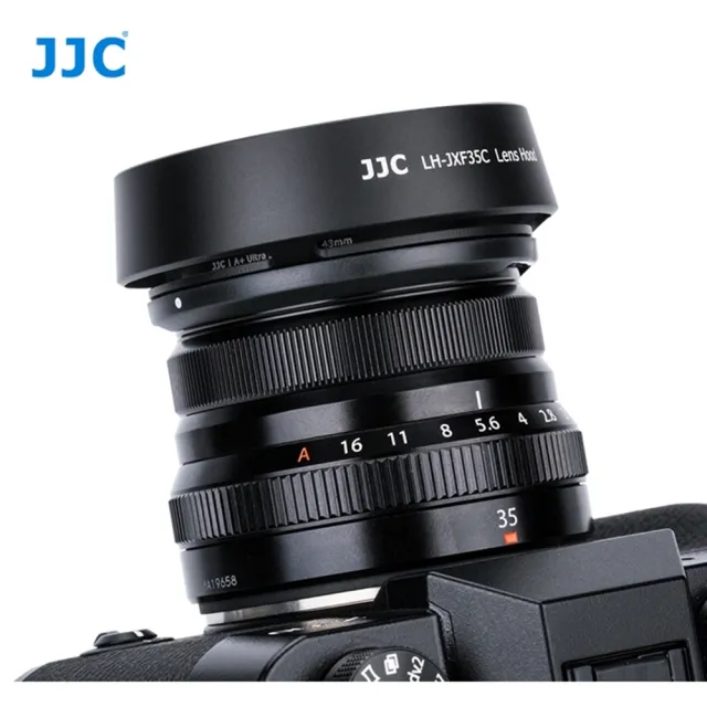 【JJC】副廠Fujifilm相容原廠LH-XF35II遮光罩LH-JXF35C BLACK(適XF 23mm XC 35mm f/2 R WR)