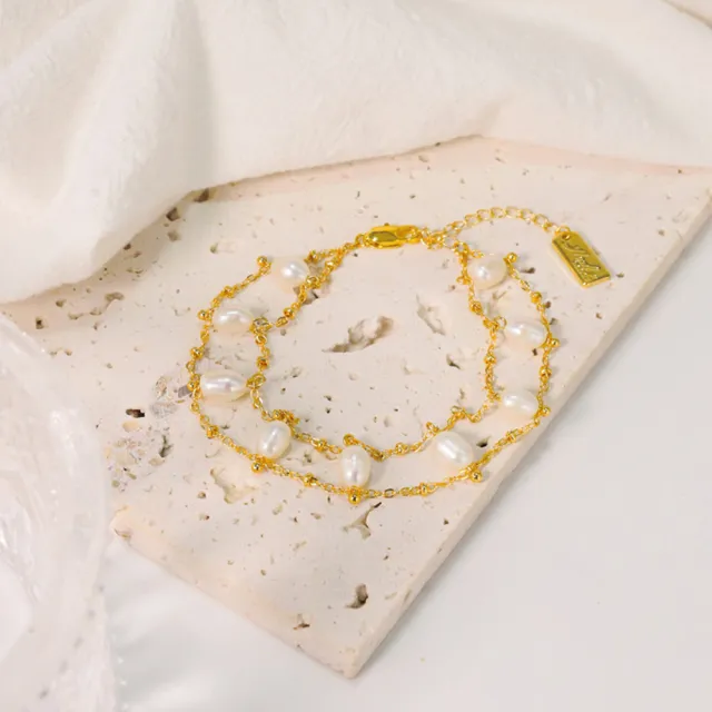 【禧禧珠寶】簡約雙層珍珠手鍊