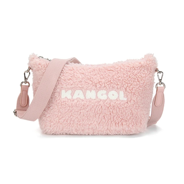 KANGOL Bichon 棉花糖字體側背包(粉色)品牌優惠