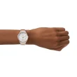 【FOSSIL 官方旗艦館】Ashtyn系列高雅玫篆刻女錶 不鏽鋼/皮革錶帶指針手錶 36MM(多色可選)